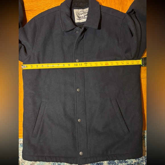 Levi’s -Men’s Fleece Lined Zip Up Jacket Black - Picture 5 of 6